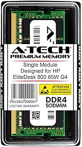 A-Tech 16GB RAM for HP EliteDesk 800 65W G4 | DDR4 2400 SODIMM PC4-19200 1.2V 260-Pin Memory Upgrade Module