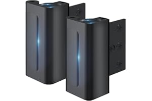 Rerishom Door Lock Withstand 800 lbs for Inward Swinging Door, Door Reinforcement Lock with 8 Screws to Prevent Unauthorized Entry, Pin Tumbler for Extra Home Security and Privacy, 2 Pack, Black