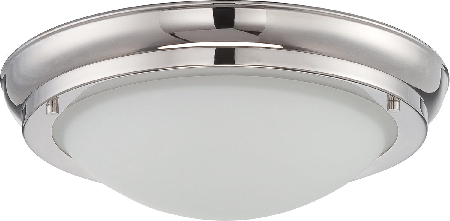 Nuvo Lighting 62/519 LED Flush Mount, 12 inch, Pwt, Nckl, B/S, Slvr