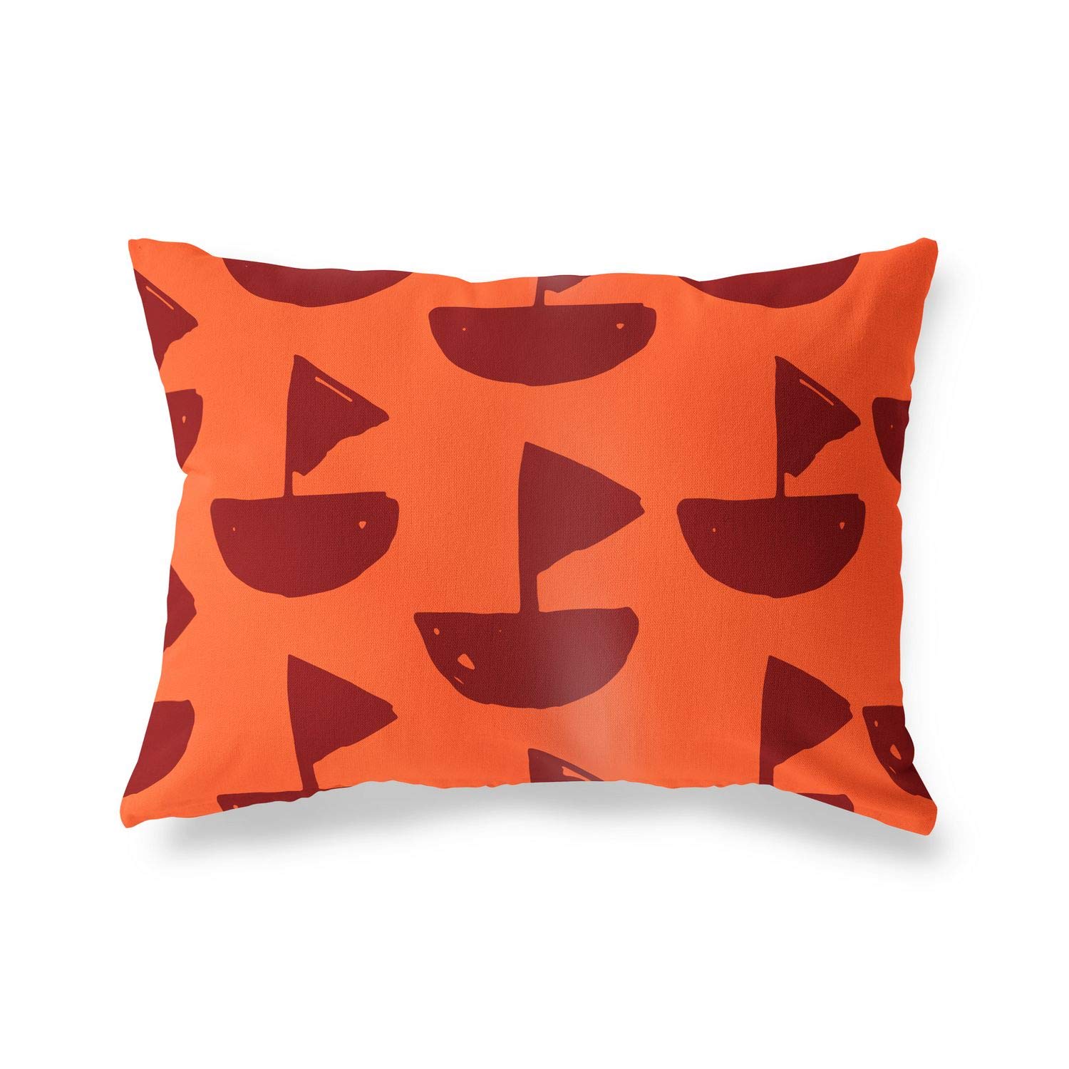 Bonamaison Decorative Cushion Cover Orange & Bordeux, Throw Pillow Covers, Home Decorative Pillowcases for Livingroom, Sofa, Bedroom, Size: 35x50 Cm - Designed and Manufactured in Turkey