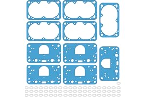 JIOTAR 4150 Carburetor Rebuild Gasket Kit For Holley 8-2000 M2300 4150 G59 8-2000QFT, Carburetor Bowl Gaskets Set Rebuild Kit Replacement Holley, Street Avenger, QFT, Proform, FST, HP