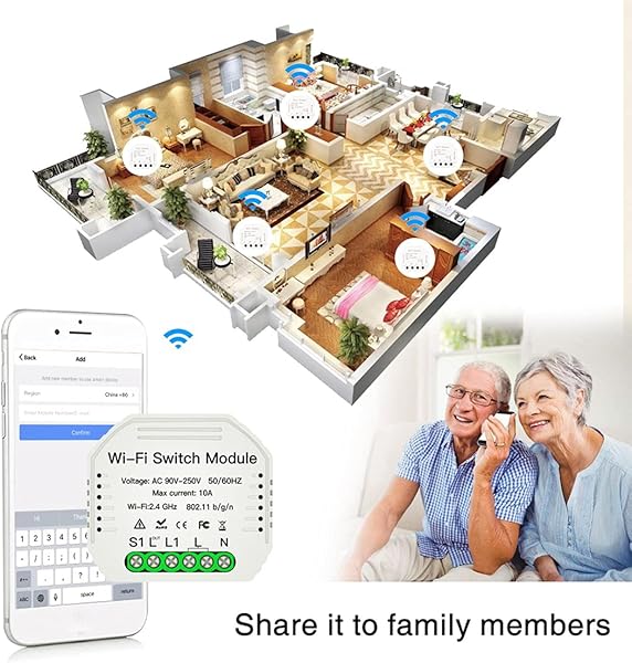 BiaBai Interruptor de luz inteligente MiNi Wifi mdulo disyuntor Diy Control remoto de la aplicacin Smart LifeTuya funciona con Alexa Echo Google Home 1 2 vas