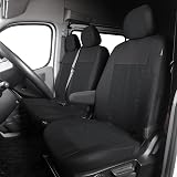 TOYOUN Van Seat Covers Universal Fit Front Driver Passenger 2+1 Black view 2