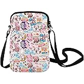 LEVLO Cute Axolotl Crossbody Bag Bobalotl Fans Gift Gamesolotl Lover Shoulder Bag Salamander Merchandise