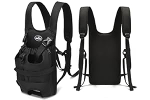 Wakytu Dog Front Carrier Backpacks for Small Dogs, Legs Out Pet Carrier Sling Backpack with Adjustable Padded Ventilated Shoulder Straps, Easy-Fit for Traveling Hiking Camping, XL