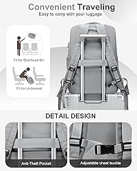 CADOLIM Large Travel Backpack For Women Laptop