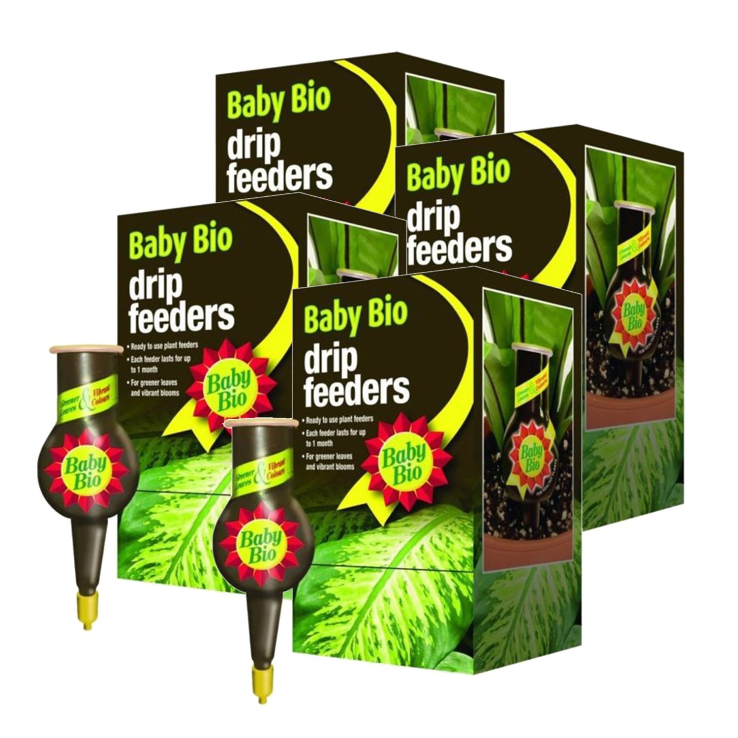 4 x Baby Bio® Drip Original Feeders 4 x 40ml Liquid Plant Food Packs