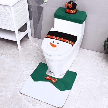 Ohuhu Weihnachts Toilettensitz Abdeckung Schneemann Motiv Fur