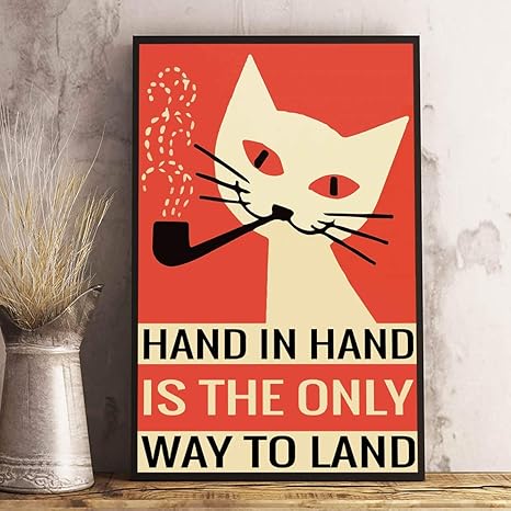 Amazon Hand Is The Only Way To Land The Cure ラブキャット 歌詞 ギフト 恋人 ポスター ホームアート ウォールポスター 24x36 アートフレーム ポスター オンライン通販