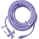 kowa ソフトタイプ 延長コード 15A・10m 3ツ口 ムラサキ KM03-10 日本製