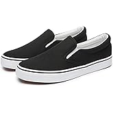yageyan Mens Slip on Sneakers Loafers Shoes Canvas Black Shoes Canvas Blue Casual Fashion Shoes