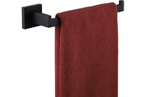 KOKOSIRI Black Towel Ring Hand Towel Racks Rods Bathroom Towel Rails Kitchen Hardware Stylish Stainless Steel, Wall Mount, B3
