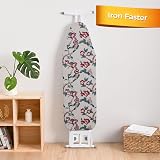 SHERWOOD Ironing Board Cover 124x38cm 100% Cotton with Thick Felt Flowering view 6