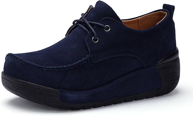 Amazon Nomioce レースアップ 長時間立ち仕事 おじ靴 オシャレ ウォーキングシューズ スリッポン ナースシューズ ダイエットシューズ 女性 用 疲れない 全５色 青 23 5cm Nomioce 安全 作業靴 ナースシューズ