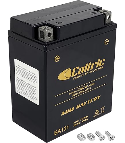 Amazon.com: Caltric YB12C-A AGM Battery Compatible with