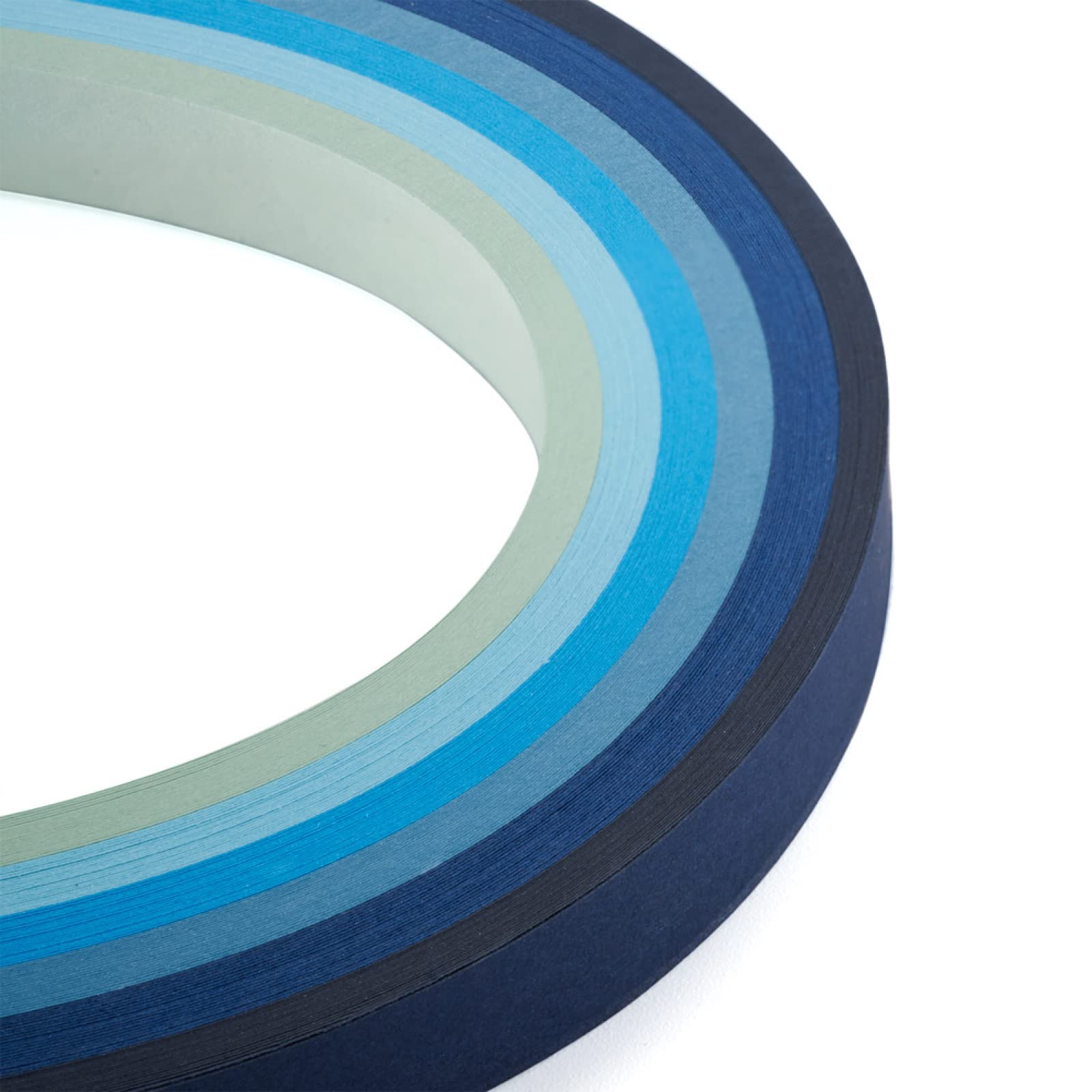 Craftdady 120 Strips Quilling Paper Strips 530x10mm Gradual Blue for DIY Handmade Crafts Party Decoration