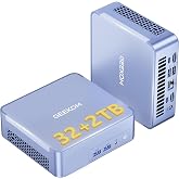 GEEKOM AX8 Mini PC Enterprise-Grade, AMD Ryzen 9 8945HS|32GB DDR5 | 2TB M.2 NVMe SSD, Mini Computer with AMD Radeon 780M for Office＆Game/8K 4 Display/WiFi 6E/BT5.2/2.5G LAN/USB 4.0