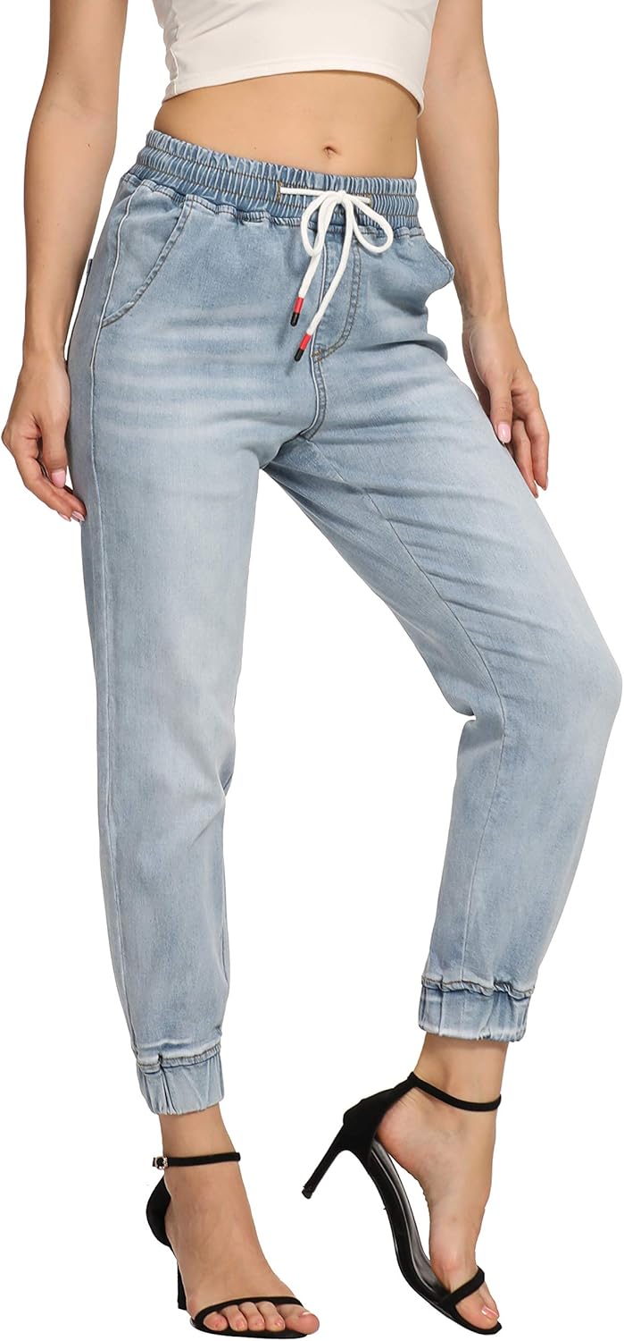 jeans with drawstring waist
