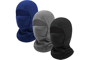 SIAEYINFY Kids Balaclava Face Mask,3 pcs Ski Face Covering Windproof Thermal Neck Warmer Gaiter for Outdoor Sports