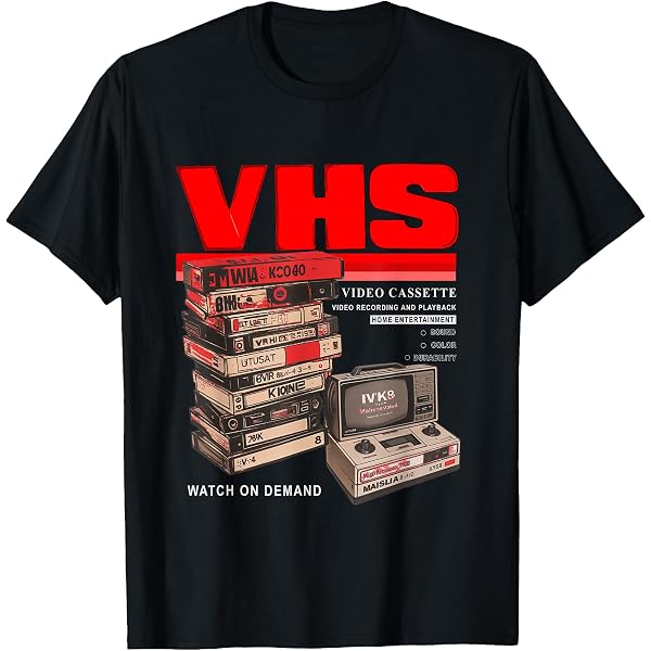 Amazon.com: Never Forget VHS VCR Tape Retro Vintage 80s 90s T