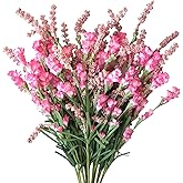 TEMPUS 10Pcs Artificial Flower Bulk Spring/Summer Flowers Wedding Party Vase Bouquet Floral Arrangement Home Decor Indoor Decor(Pink)