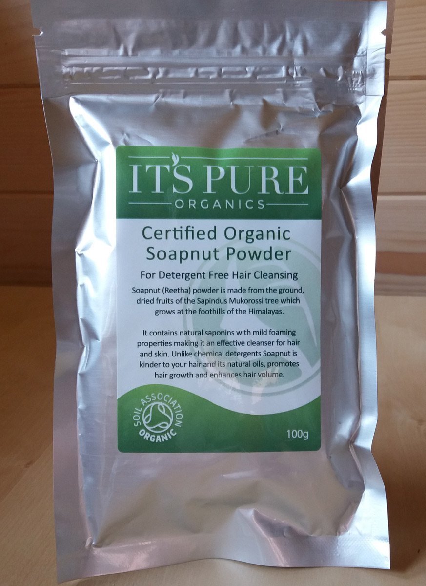 It's Pure Certified Organic Reetha (Soap Nut) Powder 100g