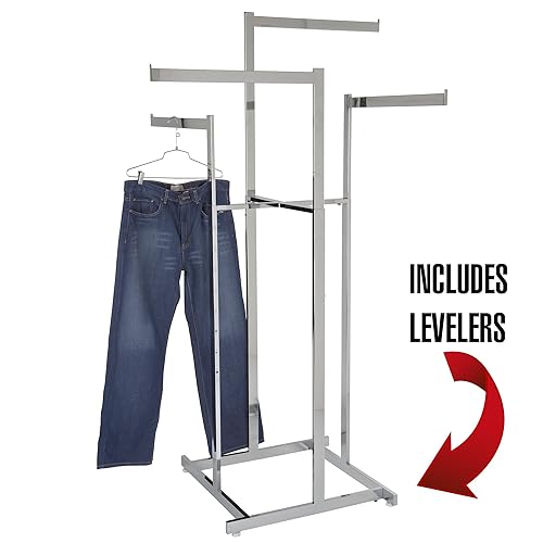 Econoco K80 Way Rack Clothing Rack, High-Capacity, Blade Arms