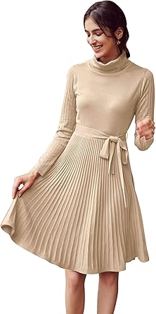 sweater dress and belt