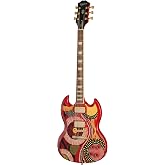 Epiphone Inspired by Gibson Fatoumata Diawara SG, Ember Red Graphic with Case