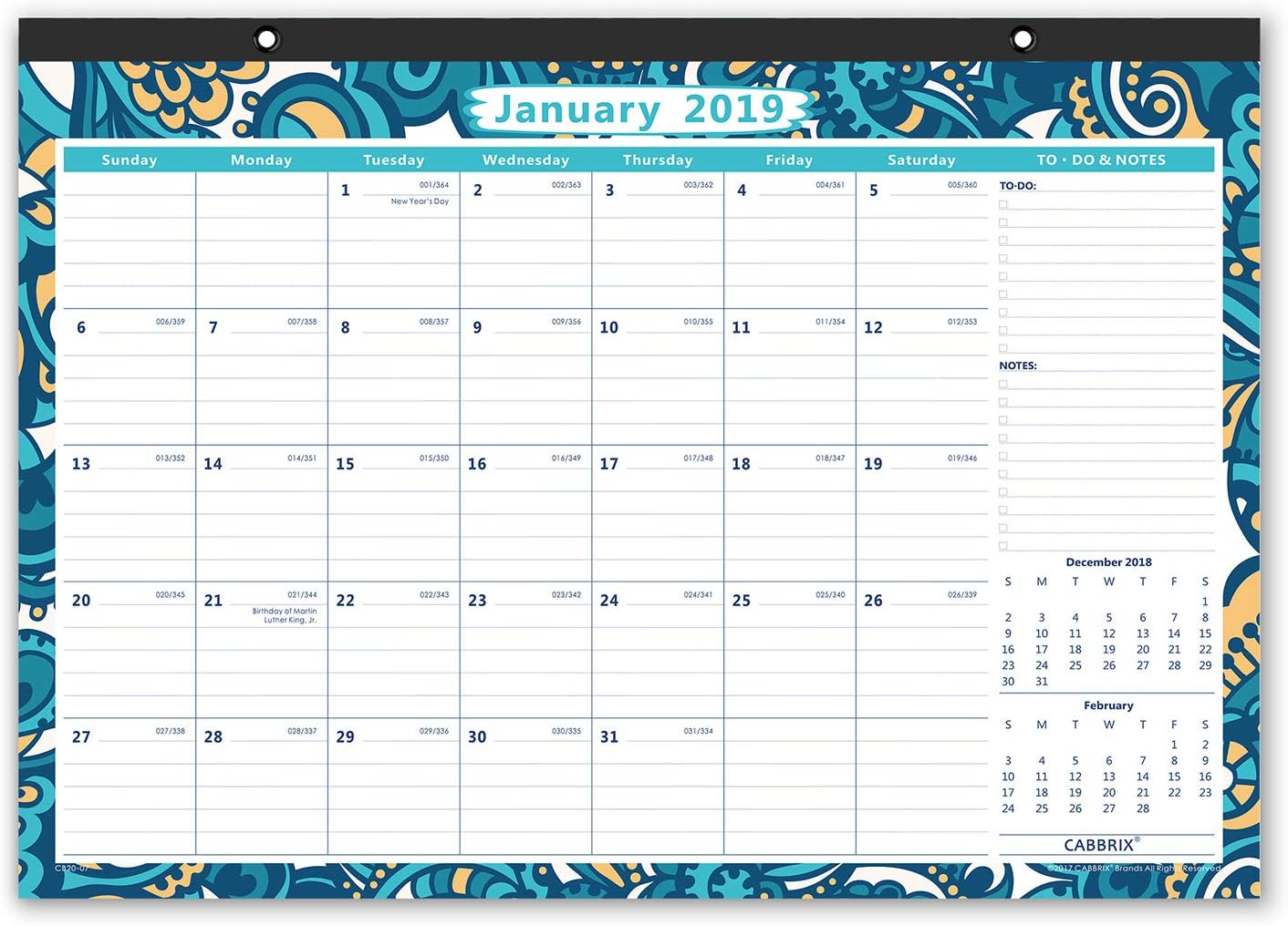 Best lined desk calendar 2019