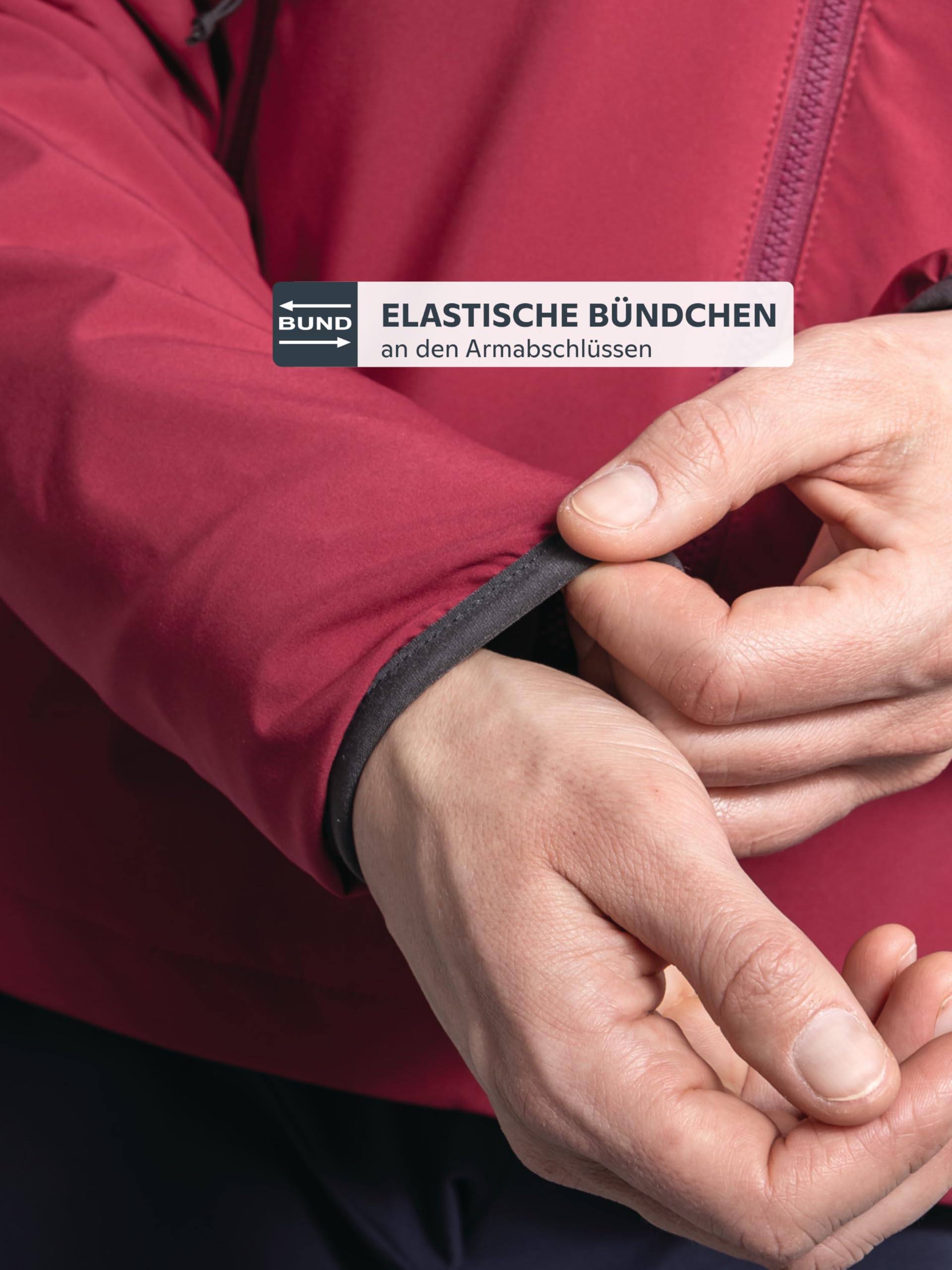 Schöffel Damen Ins Jacket Style Salza WMSs, funktionale Fahrrad Regenjacke mit 4-Wege-Stretch, MTB Jacke mit vorgeformter Passform und Belüftungsöffnungen, merlot, 38 4