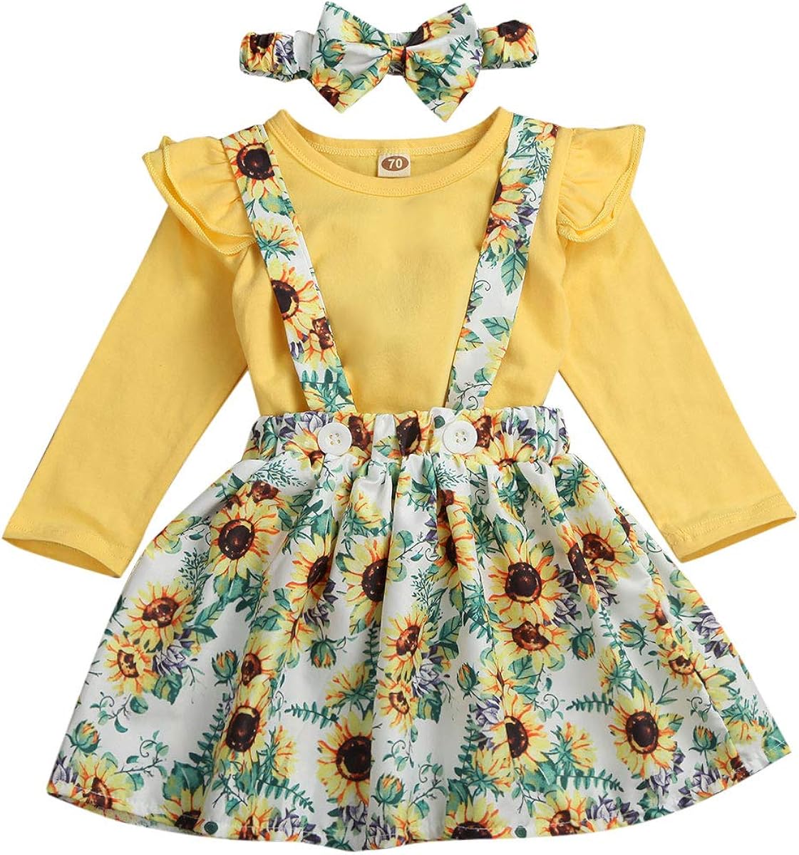 yellow overall dress outfit