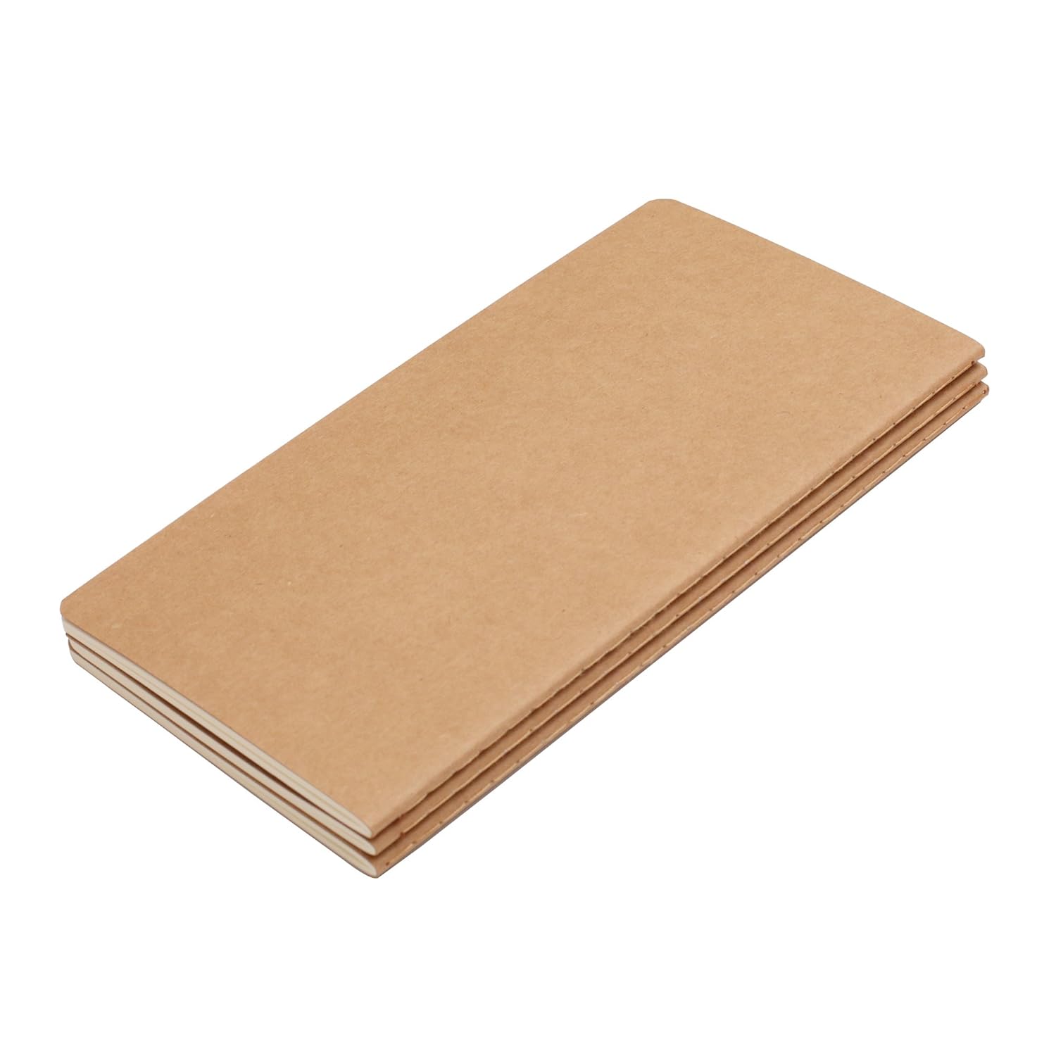 210 mm x 140 mm Unlined Travel Journal Set With 3 Notebook Journals for