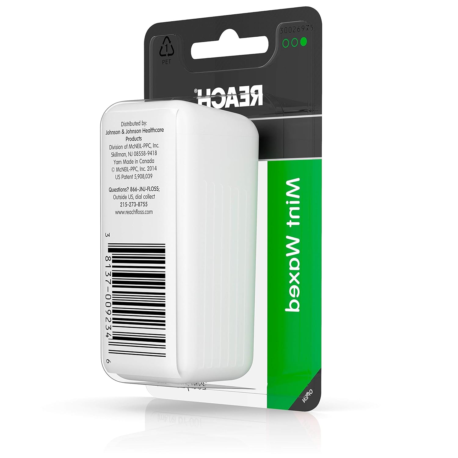 Reach Waxed Dental Floss for Plaque and Food Removal, Refreshing Mint Flavor, 200 Yards, 1 Count : Beauty