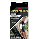 FUTURO Performance Compression Knee Support, Ideal for Everyday Activities, One Size - Black
