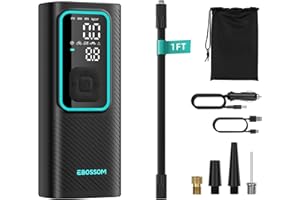 Tire Inflator Portable Air Compressor I7 Pro, Car Air Pump with Pressure Gauge, 150 PSI Cordless Tire Inflator, Rechargeable 