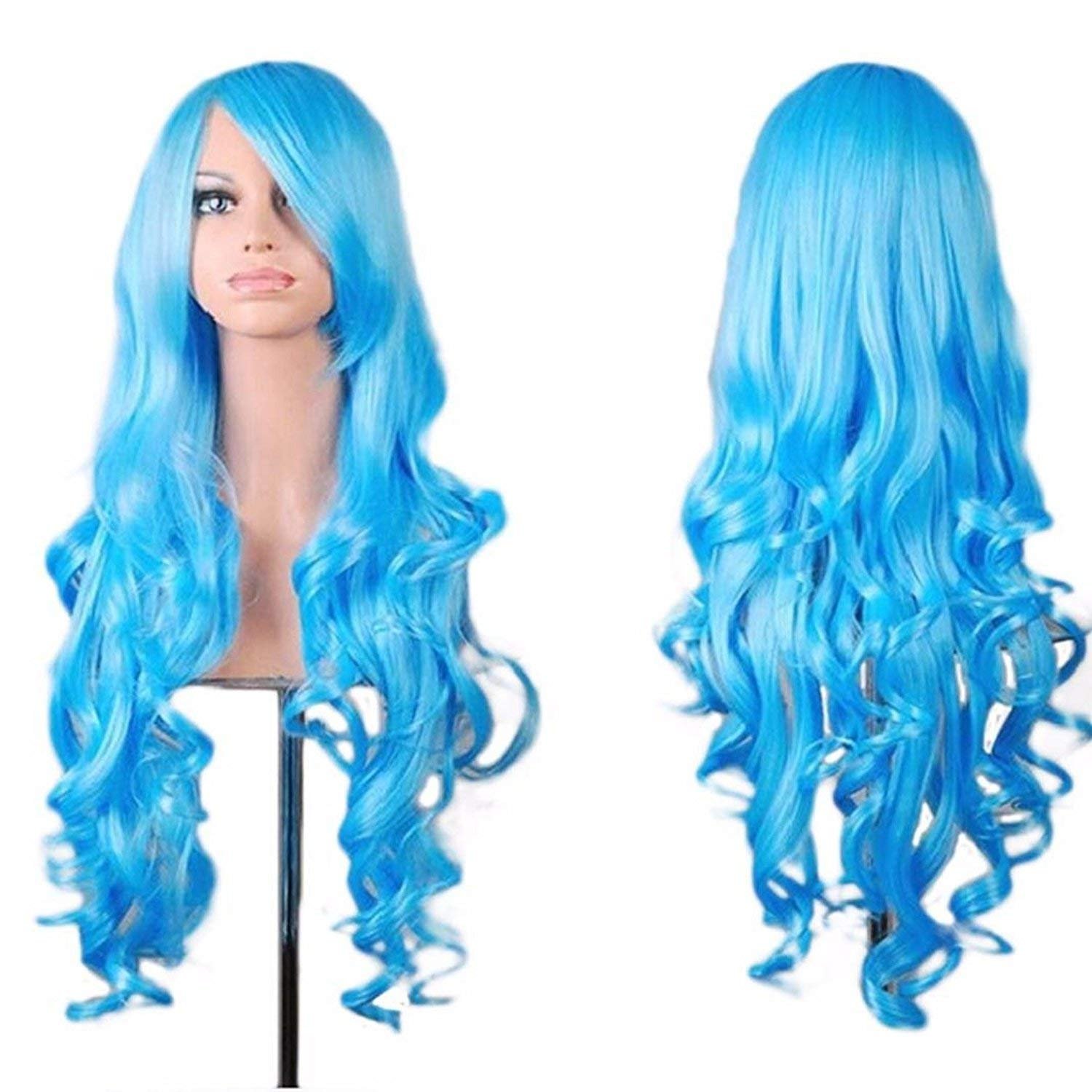blue costume wigs