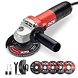 DCK Angle Grinder, 4-1/2-Inch, 6.7Amp Corded Angle