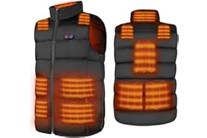 DR.PREPARE Dr. Prepare Heated Vest for Men, Heated Vest Women, Mens Heated Jacket with Adjustable Sizes (Battery Pack Not Included)