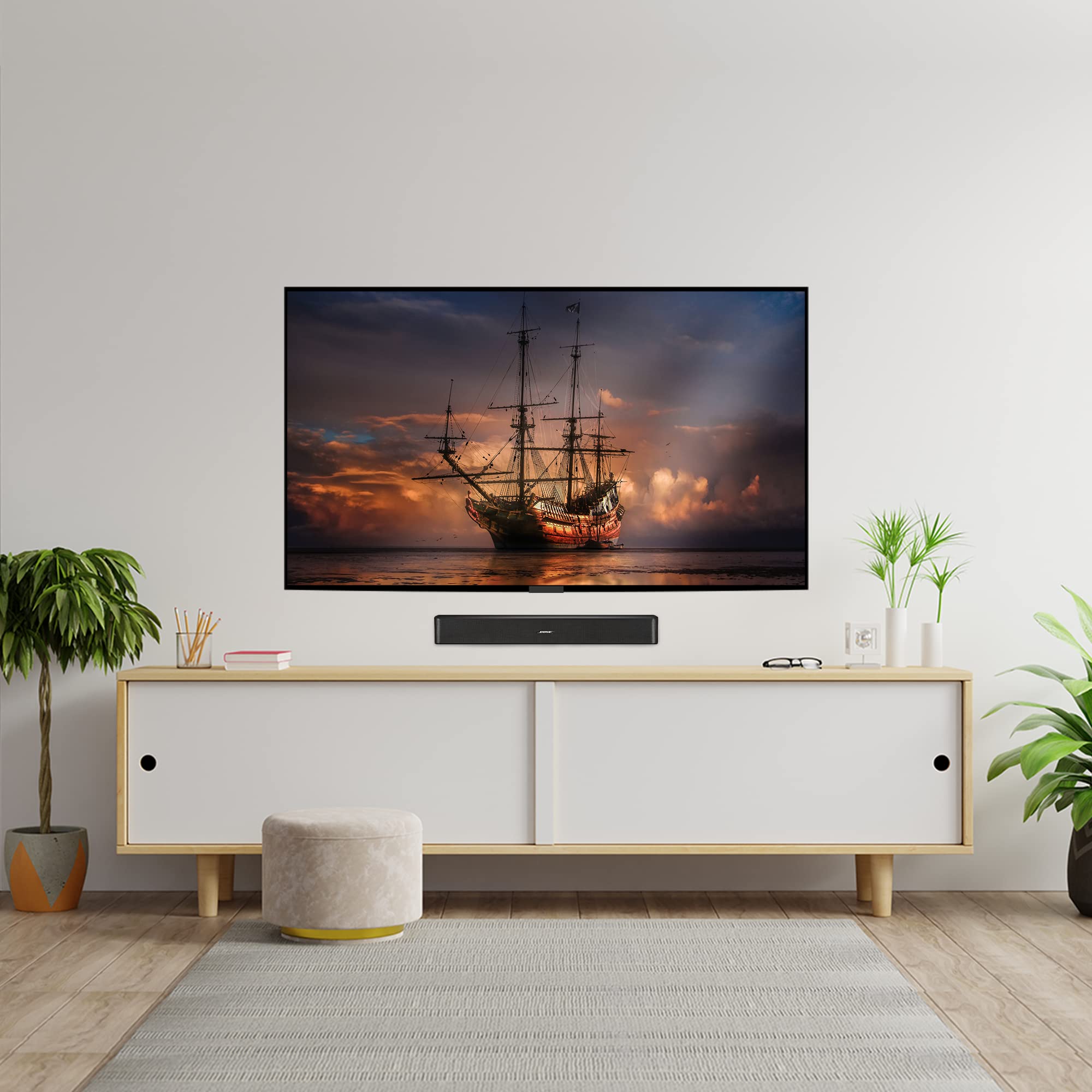 Sound Bass Solo 5 Wall Mount Bracket for Bose Solo 5 Sound Bar, Complete Kit with All Mounting Hardware, Compatible with Series II Soundbar, Designed in The UK by Soundbass