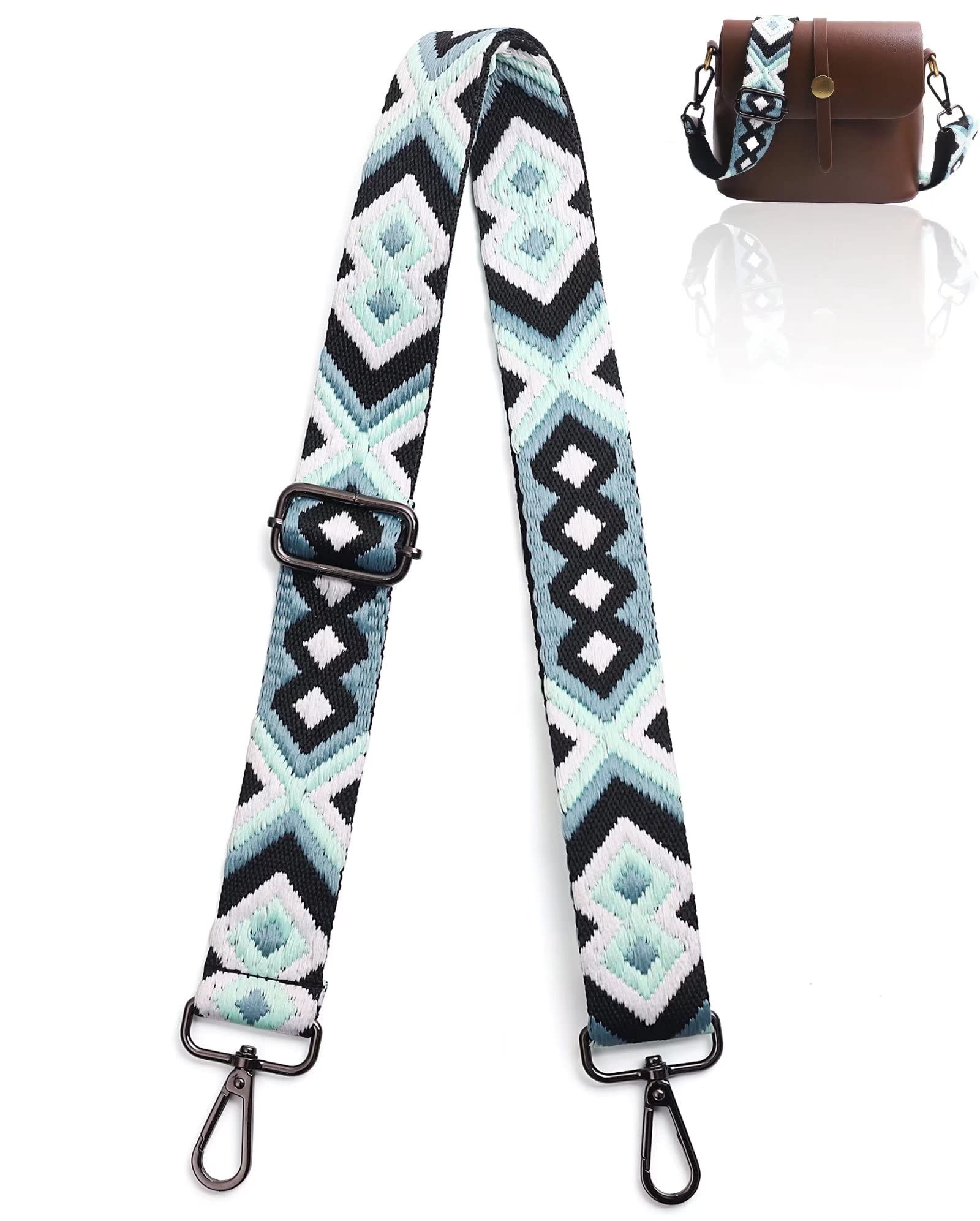 3.8cm Wide Shoulder Strap Adjustable Replacement Belt Crossbody Canvas Bag Handbag