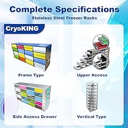 CryoKing Stainless Steels 16-Well (4x4) Frame Type