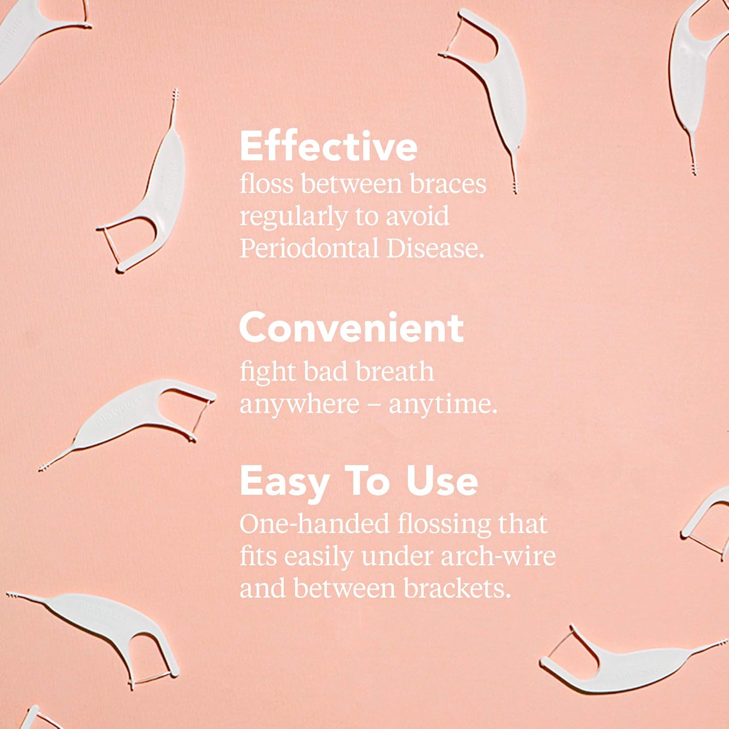 Platypus Orthodontic Flossers- Dental Floss Picks for Braces, Fits Under Arch Wire, Will Not Damage Braces, Increase Flossing Compliance, Floss Teeth in Less Than Two Minutes - 30 Count Bag (Pack of 1) : Personal Orthodontic Supplies : Beauty