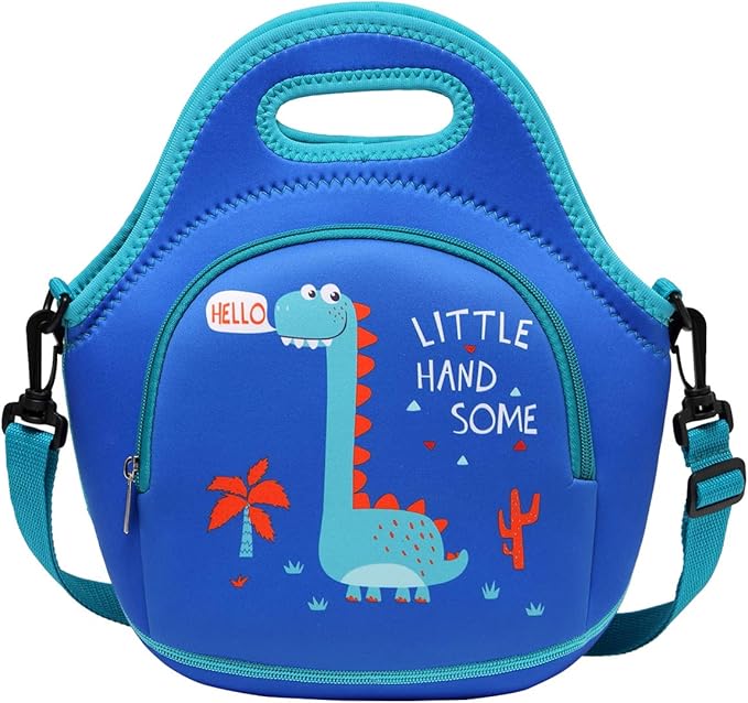 Lunch Bag for Boys, Chasechic Cute Lightweight Neoprene Insulated Lunch