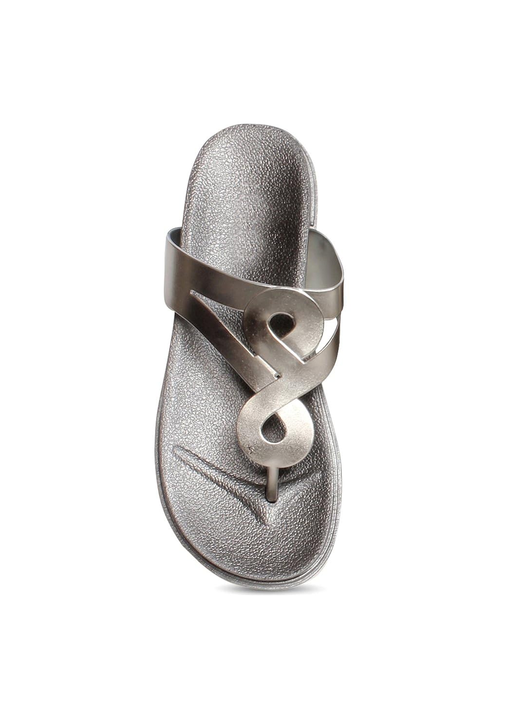 meriggiare women grey synthetic flats