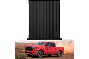 LASFIT 5FT7 Truck Bed Mat with Rambox for Ram 1500 2009-2025 2026 & RAM 1500 Classic 2019-2024 Short Bed (5.7 FT / 67.4inches), All Weather Custom Fit Truck Cargo Bed Liner, Black