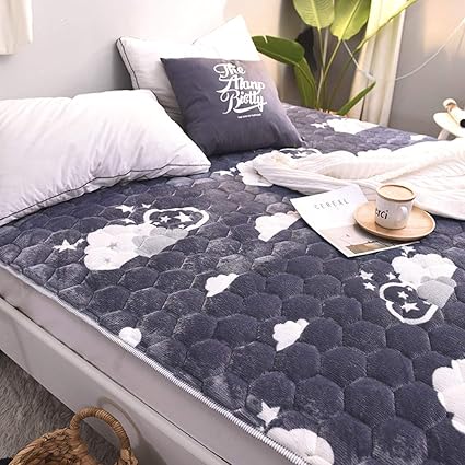 Amazon Com Super Soft Flannel Mattress Topper Queen Size