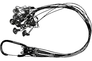 HuntEmUp Oneshot Texas-Style Quick Decoy Rigs for Duck Hunting - Tangle-Free PVC-Coated Cable & Weights in 4oz or 6oz- Texas Decoy Rig for Ducks and Waterfowl Decoys