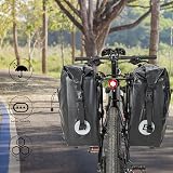 ROCKBROS 25-32L Waterproof Bike Pannier Bag Rear Rack Carrier Bag Black view 3
