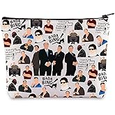 BWWKTOP Tony Cosmetic Makeup Bag Carmela Fans Inspired Gifts Tony & Silvio & Paulie & Bobby & Chris Merch (BAND)